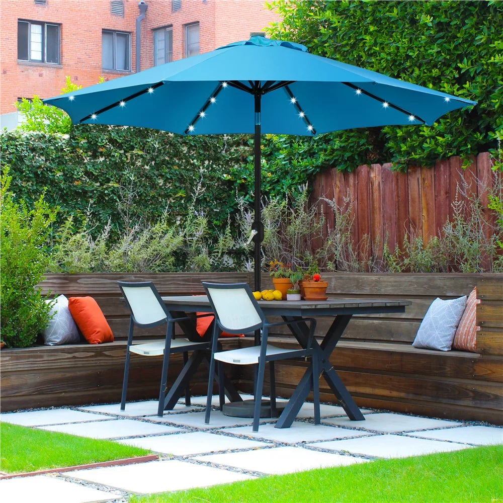 7.5ft Patio Umbrella with LED Lights F632070
