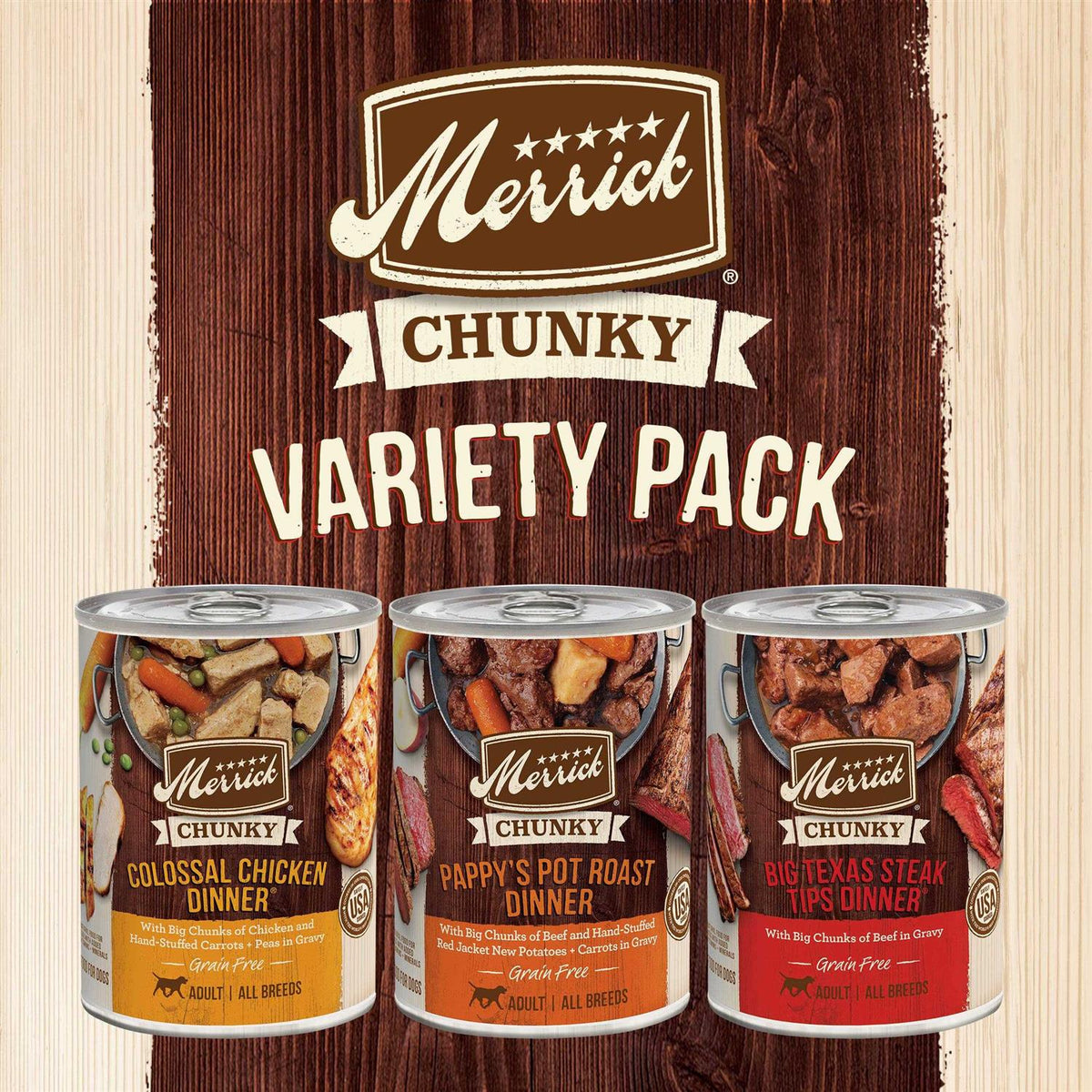 Grain Free Wet Dog Food Variety Pack I190591