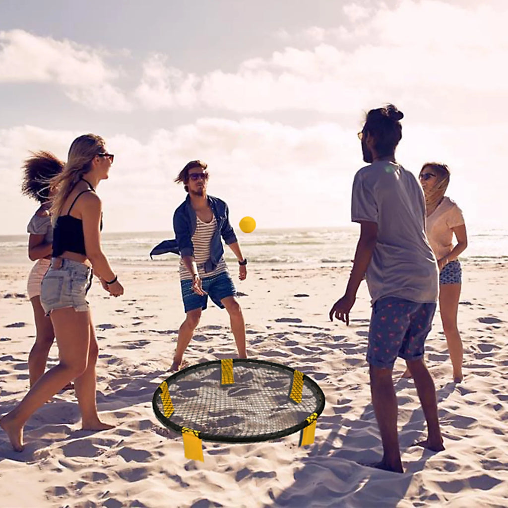 Roundnet Set with 3 Balls, Net, Pump, Carry Bag T825