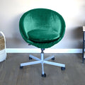 Velvet Green Chair Slip Cover Q809106