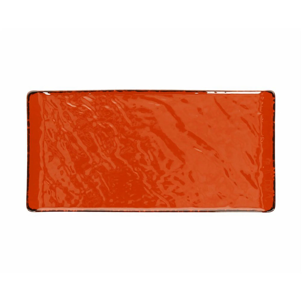 Rect. Plate 30x15cm Orange U64440
