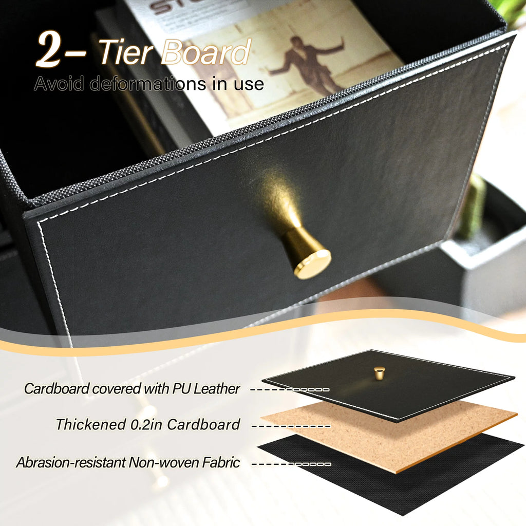 9 Drawer Fabric Dresser with Wood Top C78721