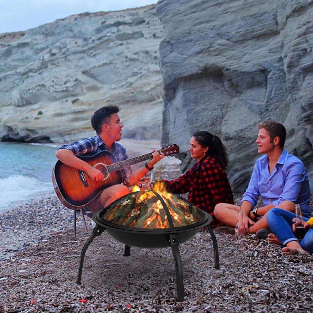 32 Wood Burning Square Fire Pit N78004