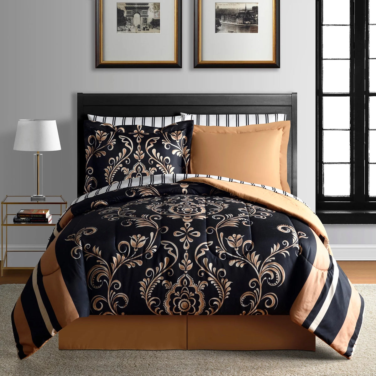Reversible 6-Piece Comforter Set King A890