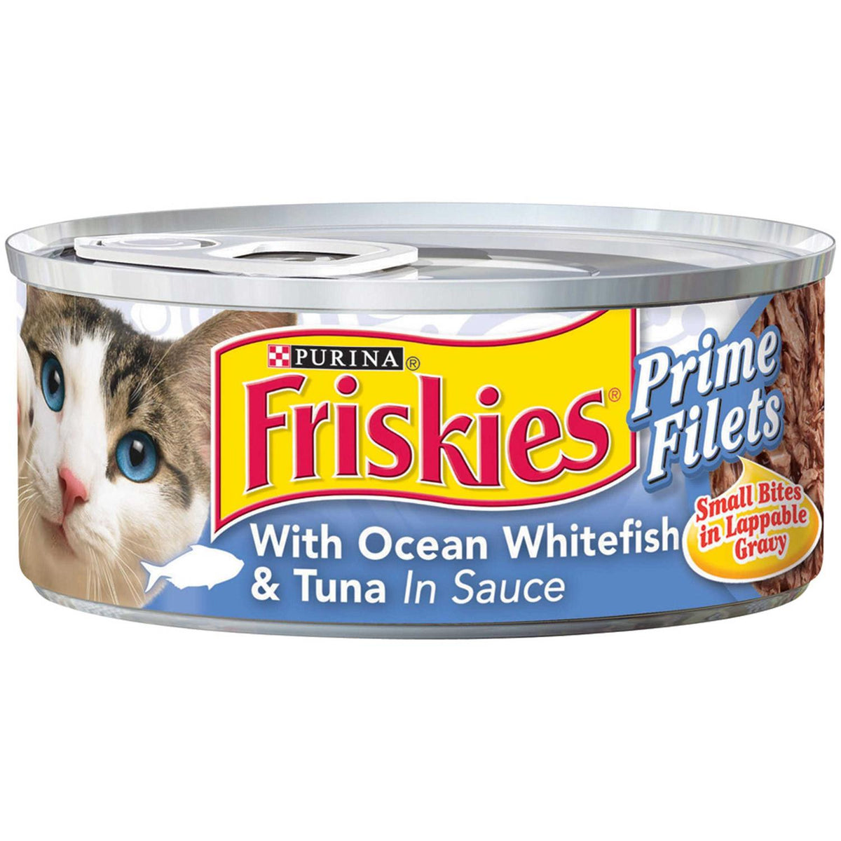 With Ocean Whitefish & Tuna in Sauce Wet Cat Food W2805
