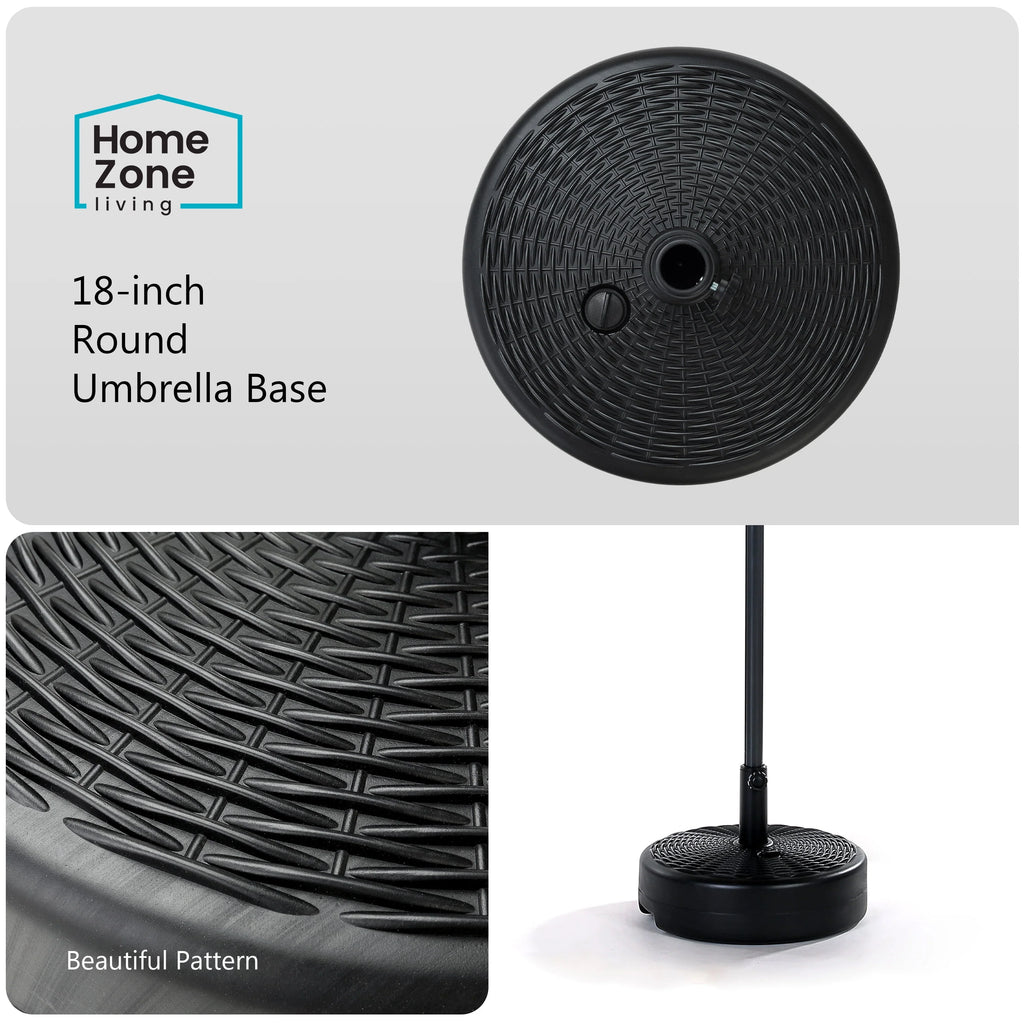 17L Circular Central Pole Umbrella Base with Steel Holder F3137
