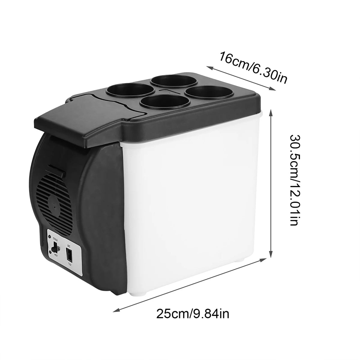 12V 6L Portable Car Refrigerator Warmer Cooler N5334