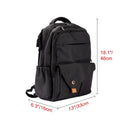 Black Waterproof Baby Diaper Bag with Changing Mat J297510