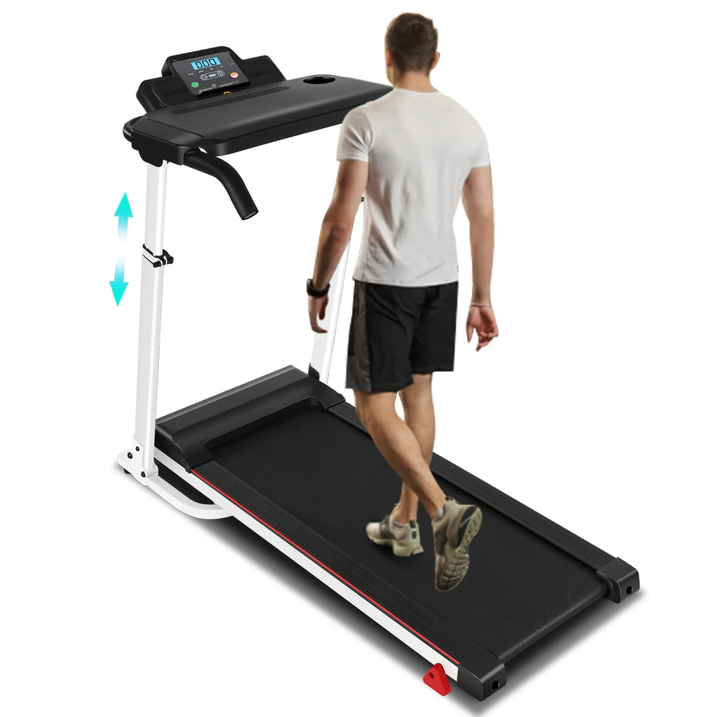 Folding Treadmill with Removable Tabletop and Incline, 2.5 HP, Black Y866219