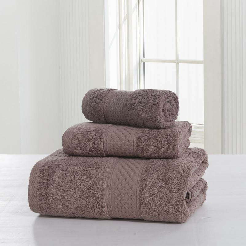 3-Piece 100% Cotton Bath Towel Set W654