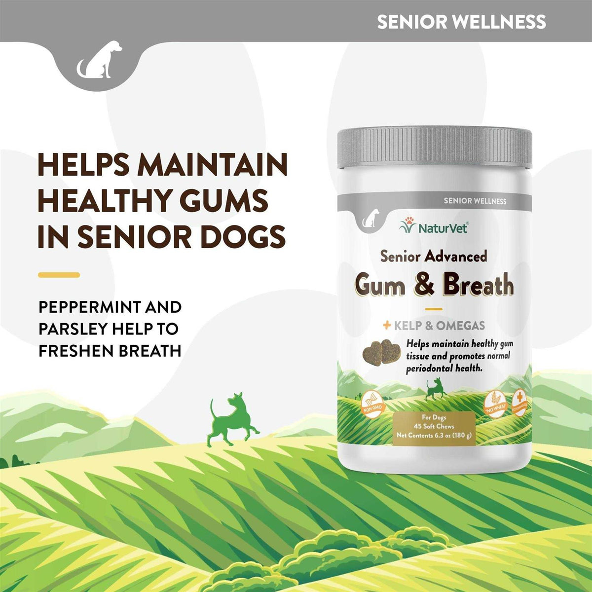 Senior Advanced Gum & Breath Soft Dog Chews S270773