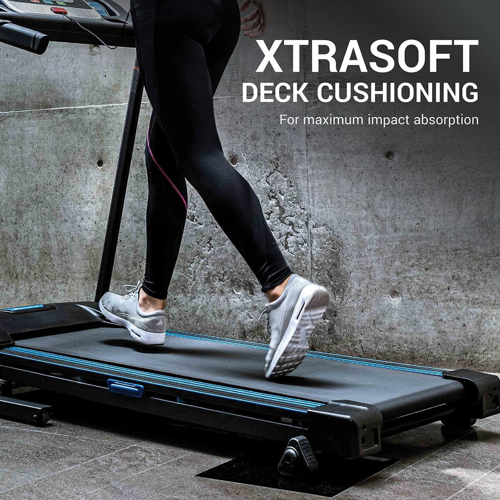 Folding Treadmill with Cushioned Deck and LCD Display U9407