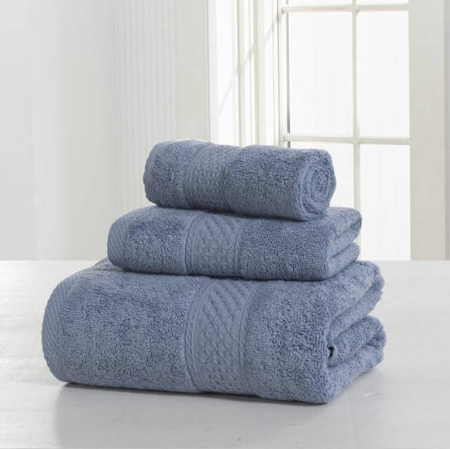 3-Piece 100% Cotton Bath Towel Set W654