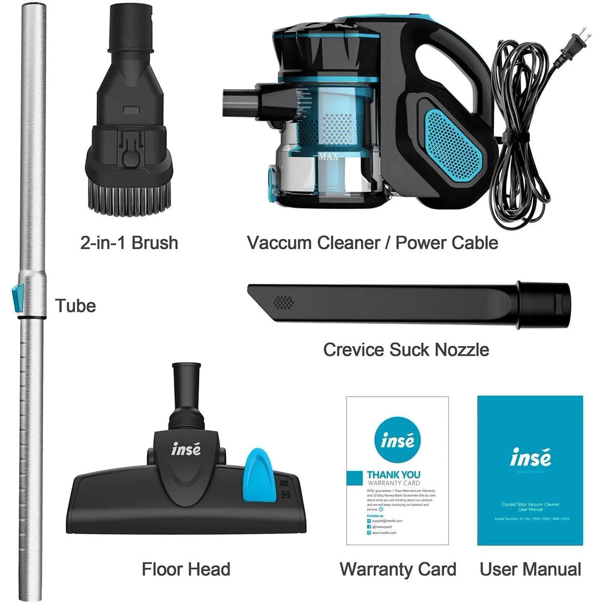 Cord Vacuum Cleaner, 18KPa 600W 3 in 1 Handheld Vacuum, Red X374