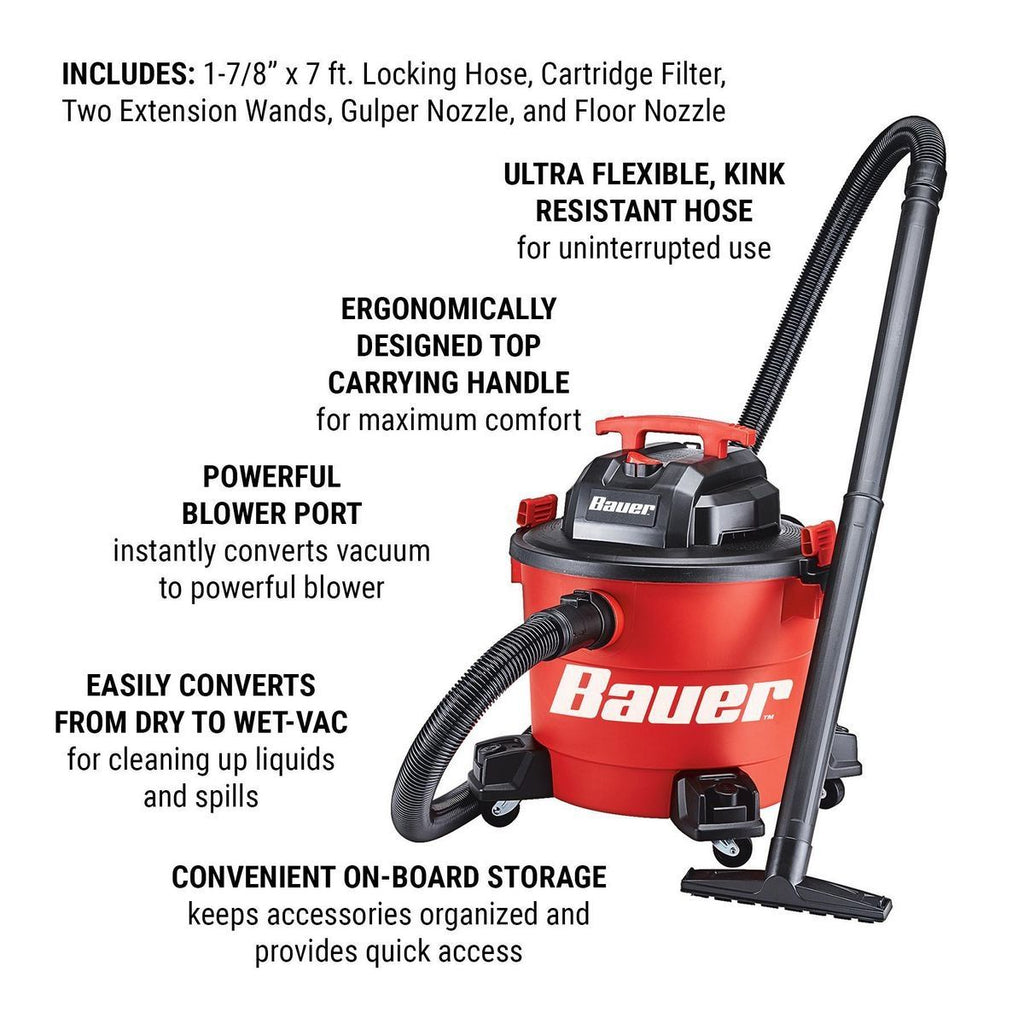 9 Gallon 4.5 Peak HP Wet/Dry Vacuum V612183