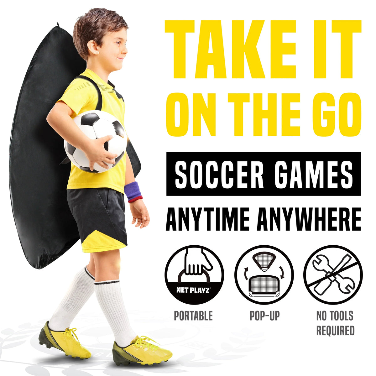 Set of 2 Pop-up Kids Soccer Goals L7943