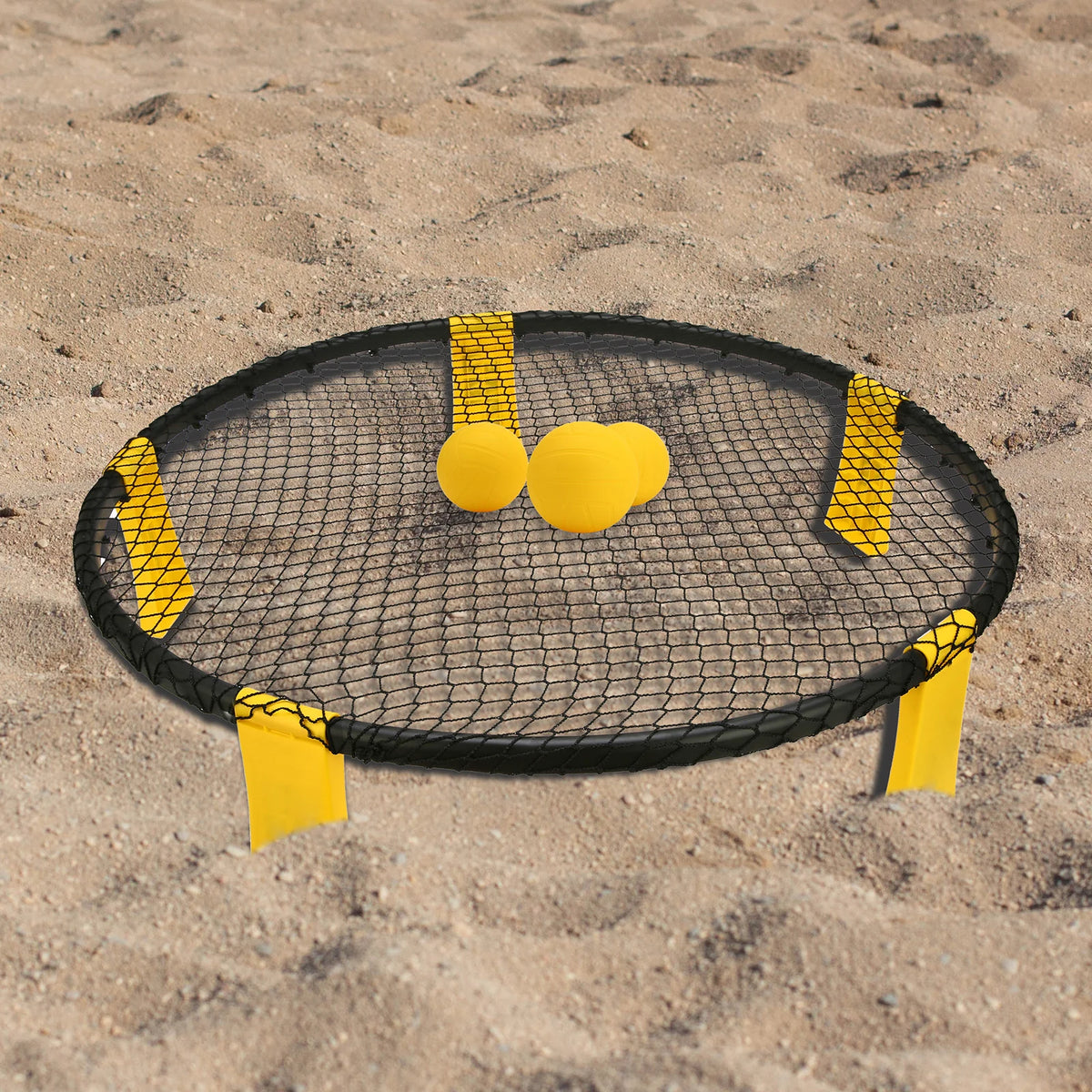 Roundnet Set with 3 Balls, Net, Pump, Carry Bag T825