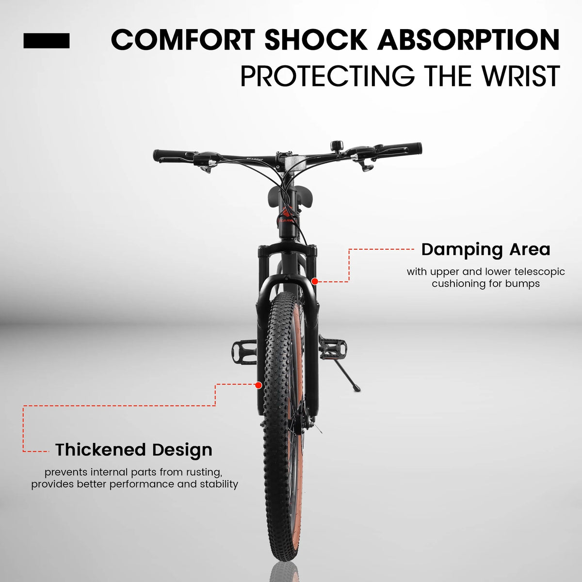 24 inch Mountain Bike Bicycle with Disc Brake, Black S9420