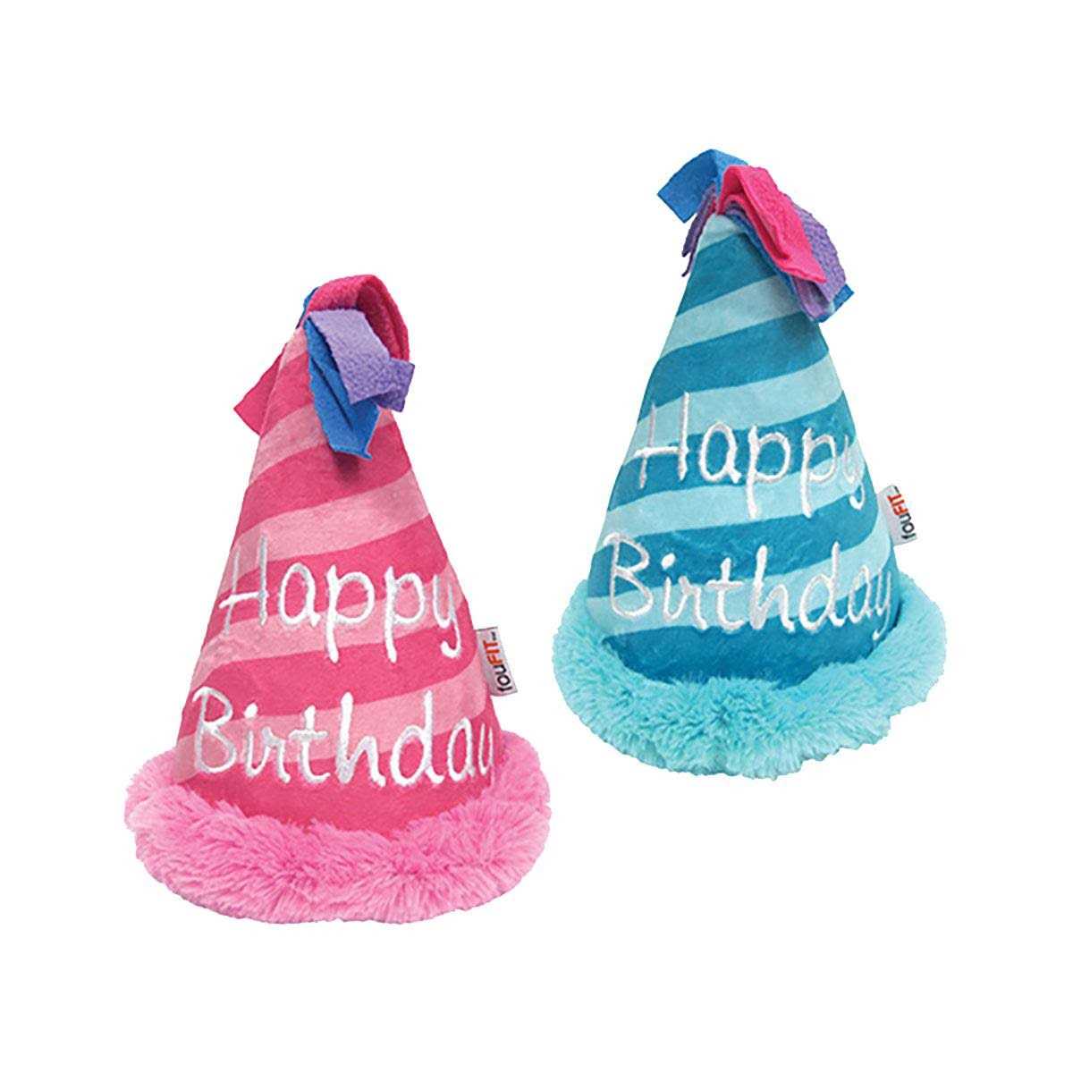 Birthday Hat Crinkle Plush Dog Toy R22848