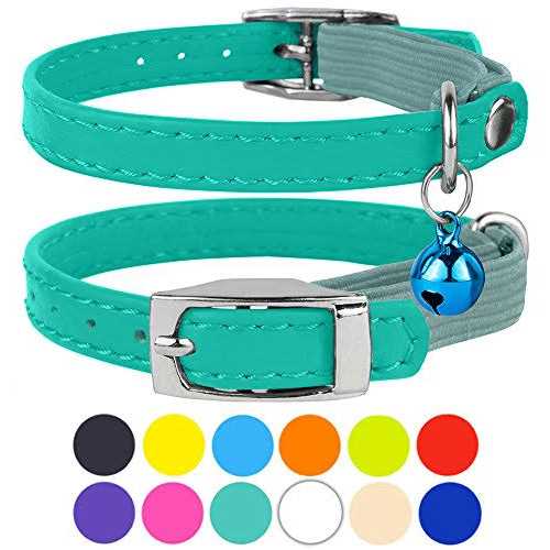 Leather Cat Collar with Bell A961248