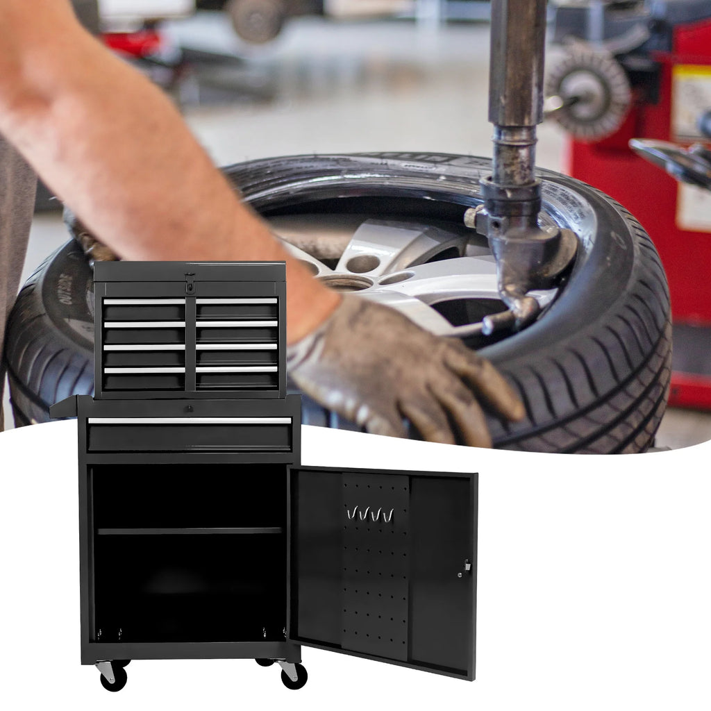 Black 5 Drawer Rolling Tool Chest with Locking System Z6243