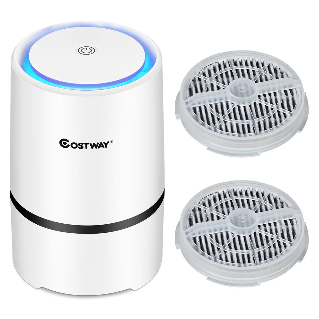 Air Purifier Mini Ionic HEPA with 3-in-1 Composite Filter Nightlight Z762
