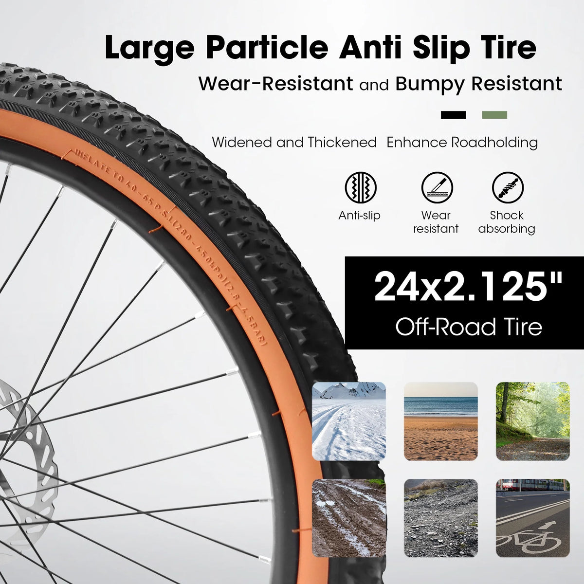 24 inch Mountain Bike Bicycle with Disc Brake, Black S9420