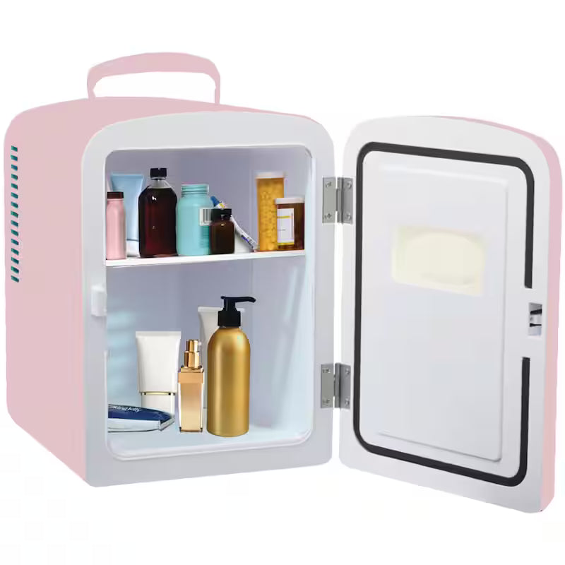 Pink 6-Can Retro Mini Fridge J6867