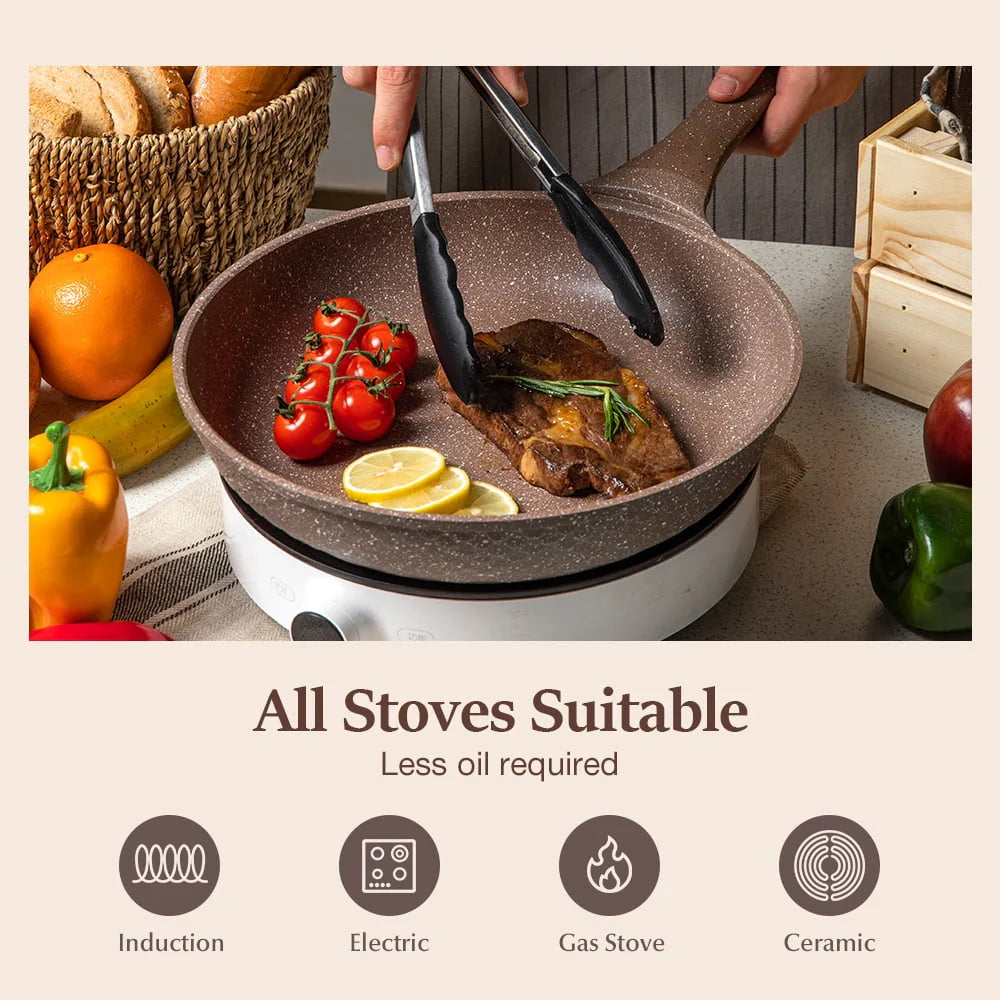 10 Pcs Nonstick Granite Cookware Set F813