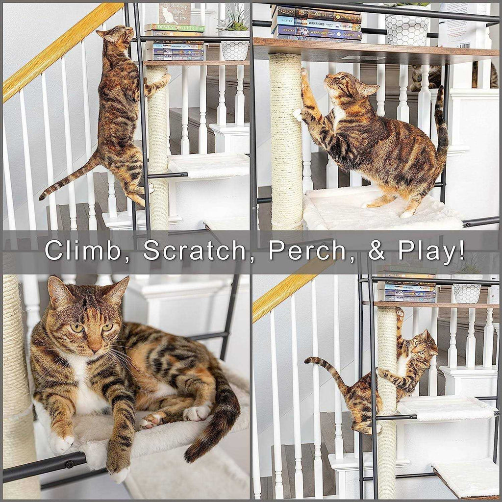Cat Climber with Scratching Post and Cat Hammock X878