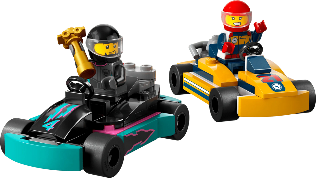Go-Karts and Race Drivers Toy Playset C63735
