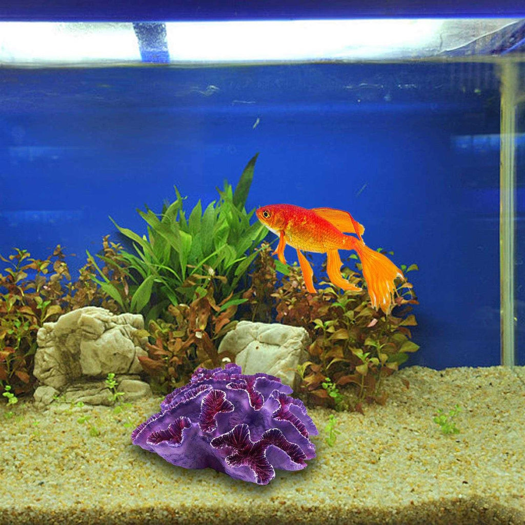 Aquarium Coral Ornaments Purple S645