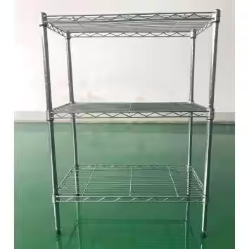 3-Tier Steel Wire Shelving Unit I55347
