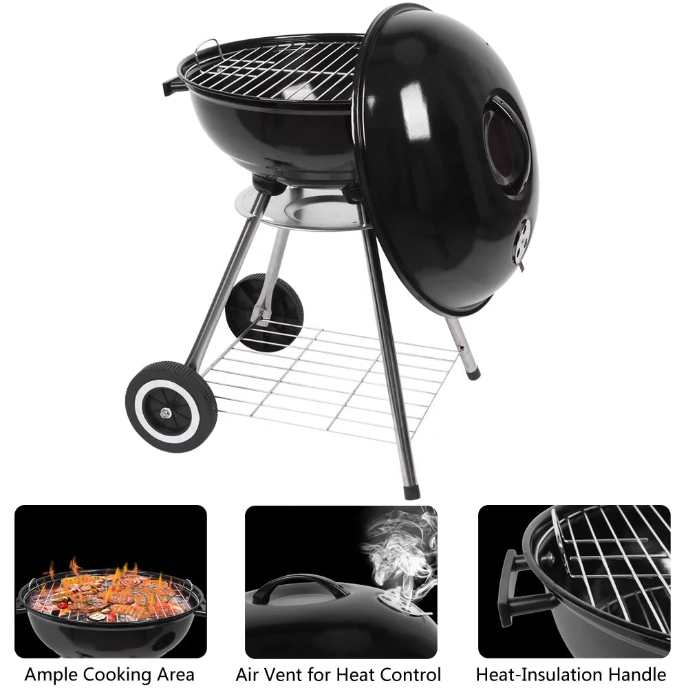Portable Charcoal Grill 18 inch Round BBQ Kettle M60439