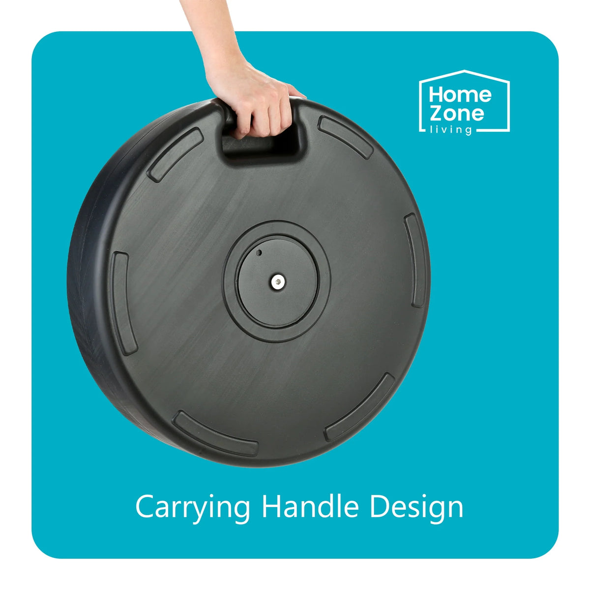 17L Circular Central Pole Umbrella Base with Steel Holder F3137