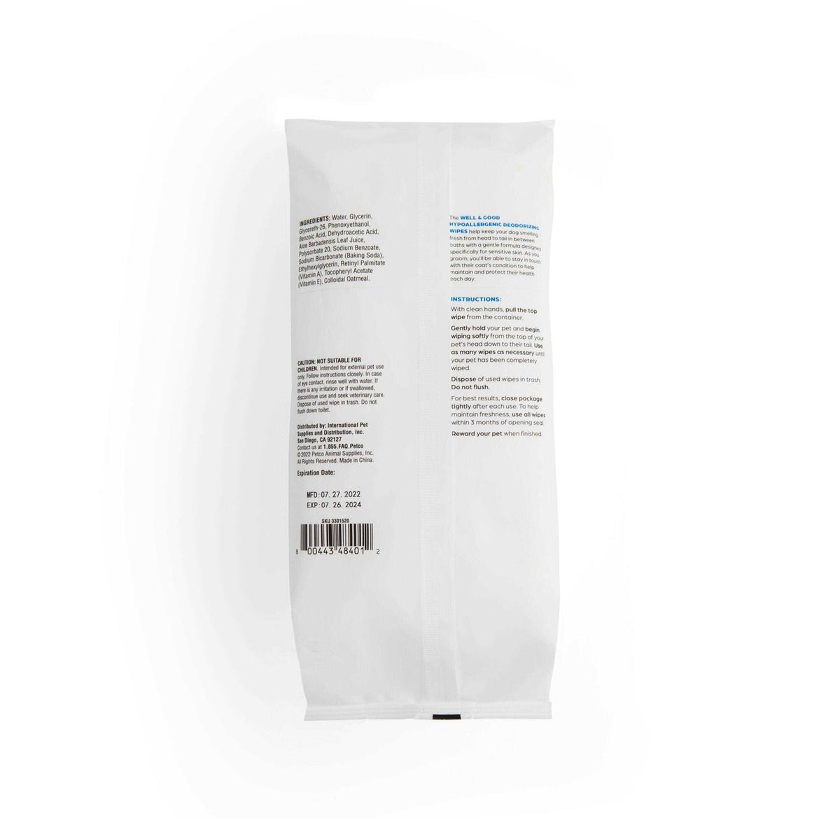 Unscented Dog Wipes V447761