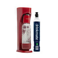 Red Sparkling Water and Soda Maker Machine with 60L CO2 Cartridge and 1L Bottle H705165