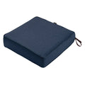 Square Patio Lounge Seat Cushion, Heather Indigo Blue - 25 x 25 x 5 in. J255