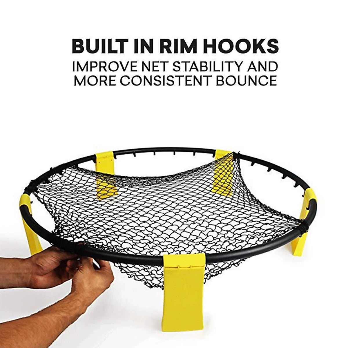 Roundnet Set with 3 Balls, Net, Pump, Carry Bag T825