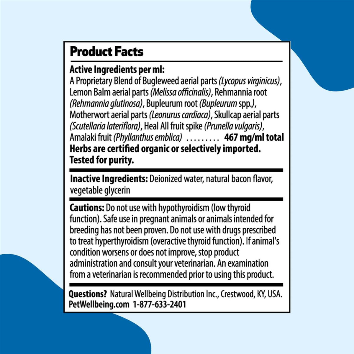 Thyroid Support for Cats A79015