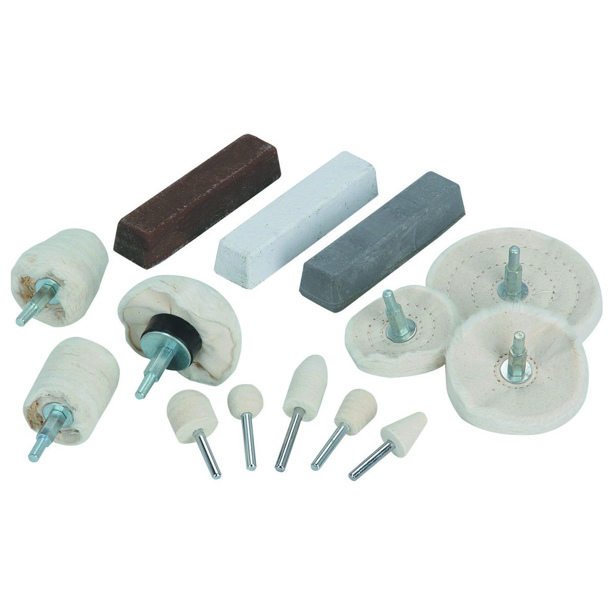 14 Piece Aluminum Polishing Kit with 1/4 In. Shank A22905