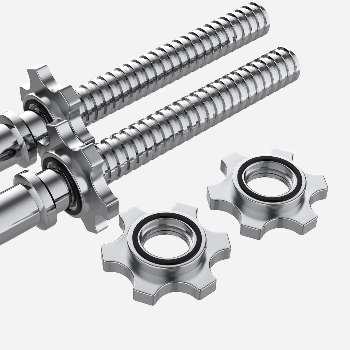 2 in 1 Adjustable Dumbbell Set with Connecting Rod Black S69665