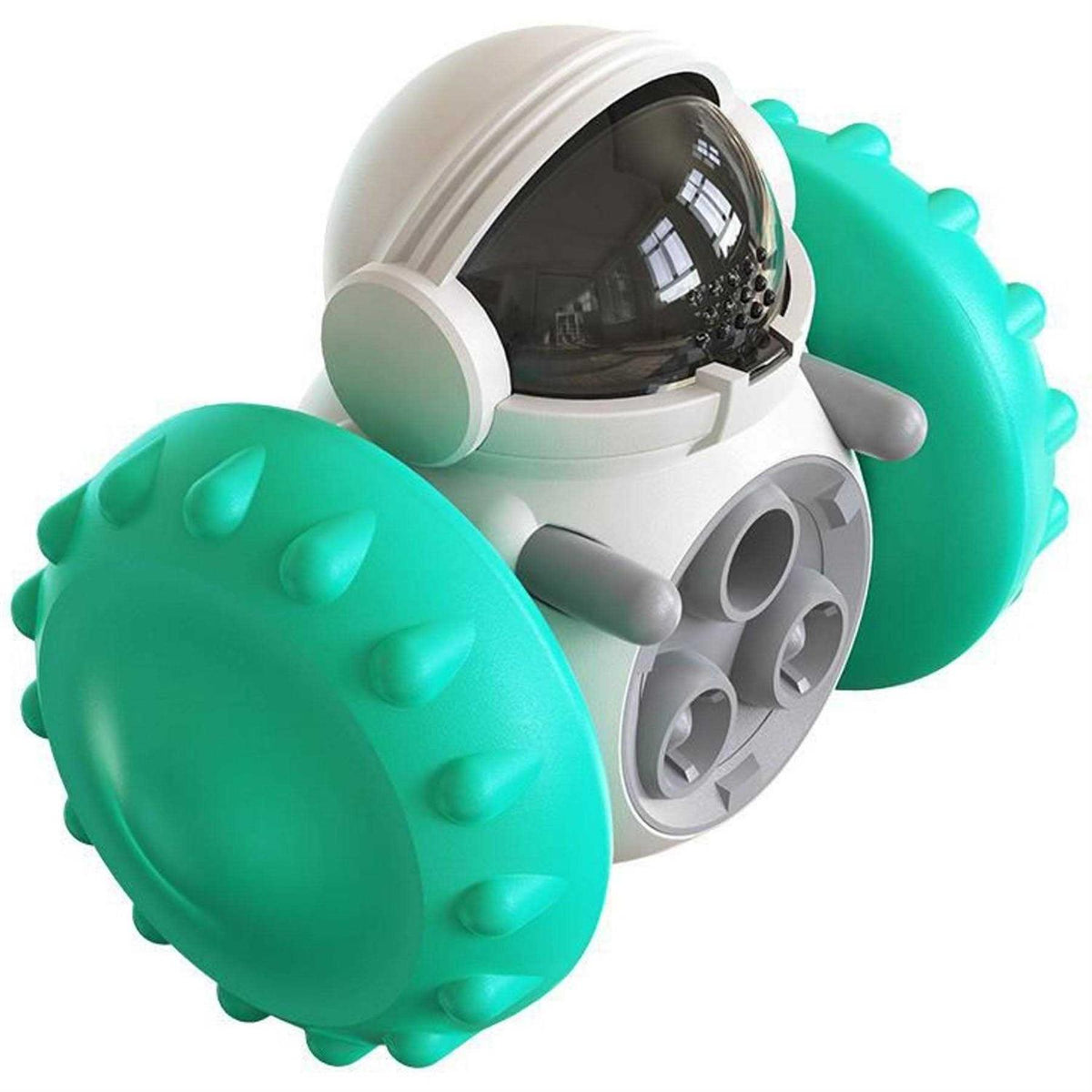 Robot Shaped Treat Dispenser Push Toy for Pet C5890